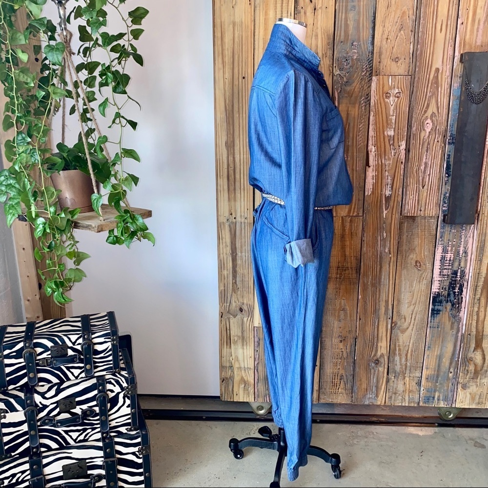 NWOT One Teaspoon Denim Long Sleeve Jumpsuit Size XS - Picture 9 of 16